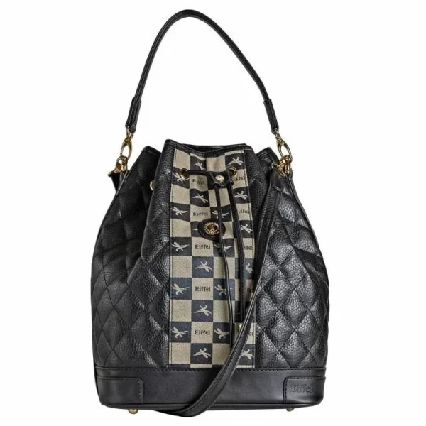 La tour Eiffel NJ35-10075LB Σετ Γυναικείο Πουγκί ‘Ωμου Μαύρο Γυναικείες τσάντες 3