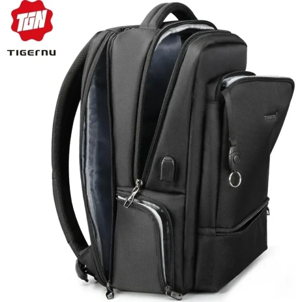 Tigernu T-B3585 Αδιάβροχη Τσάντα Πλάτης για Laptop 15.6 Αντρικά είδη 7