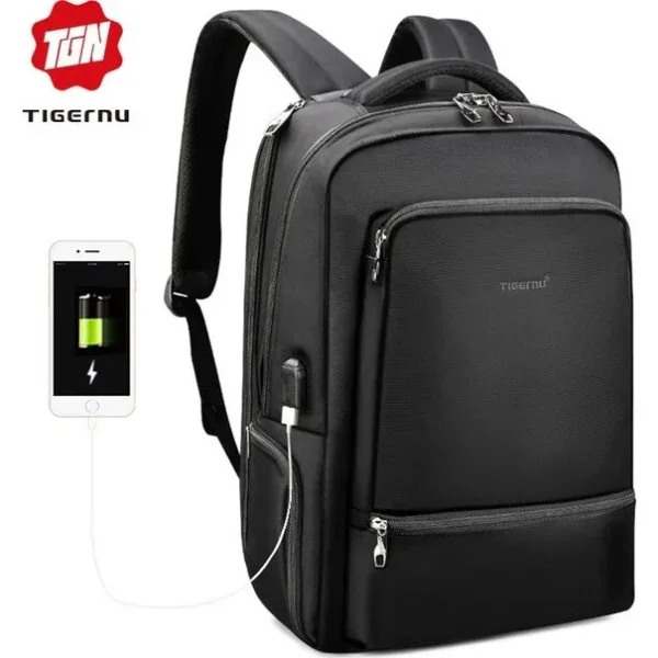 Tigernu T-B3585 Αδιάβροχη Τσάντα Πλάτης για Laptop 15.6 Αντρικά είδη 5