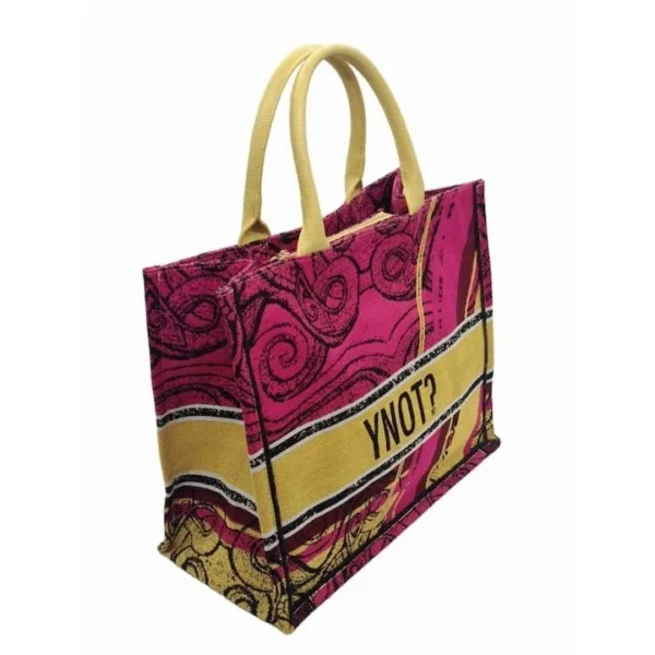 Y Not? ENE-001S3 Γυναικεία Τσάντα Shopper Ώμου Φούξια Γυναικείες τσάντες 9