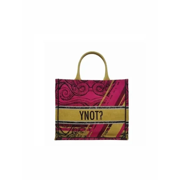 Y Not? ENE-001S3 Γυναικεία Τσάντα Shopper Ώμου Φούξια Γυναικείες τσάντες 7