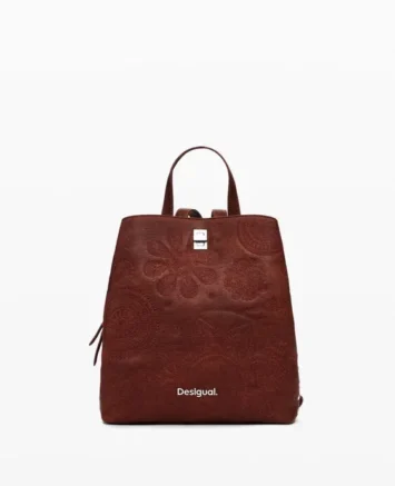DESIGUAL ΣΑΚΙΔΙΟ ΠΛΑΤΗΣ 24WAKP02/6011 ΚΑΦΕ Γυναικείες τσάντες