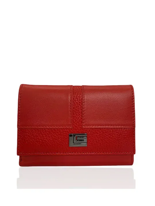 GUY LAROCHE Δερμάτινο Γυναικείο Πορτοφόλι με RFID 24216 σε Κόκκινο Χρώμα Δέρμα 3