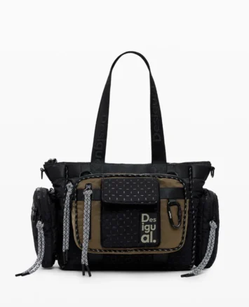 DESIGUAL ΤΣΑΝΤΑ ΩΜΟΥ/ ΣΑΚΙΔΙΟ ΠΛΑΤΗΣ 24WAXY24/2000 ΜΑΥΡΟ Γυναικείες τσάντες