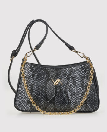 VERDE ΓΥΝΑΙΚΕΙΑ ΤΣΑΝΤΑ ΧΙΑΣΤΙ 16-0008177 ANIMAL PRINT ΜΑΥΡΟ