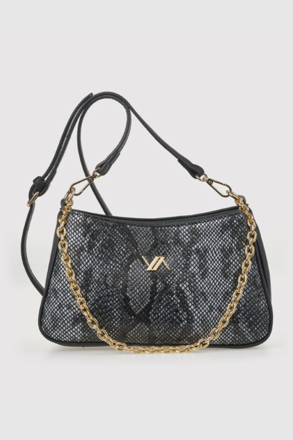 VERDE ΓΥΝΑΙΚΕΙΑ ΤΣΑΝΤΑ ΧΙΑΣΤΙ 16-0008177 ANIMAL PRINT ΜΑΥΡΟ Γυναικείες τσάντες 3