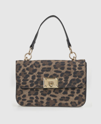 VERDE ΓΥΝΑΙΚΕΙΑ ΤΣΑΝΤΑ ΧΙΑΣΤΙ 16-0008184 ANIMAL PRINT ΚΑΦΕ Γυναικείες τσάντες