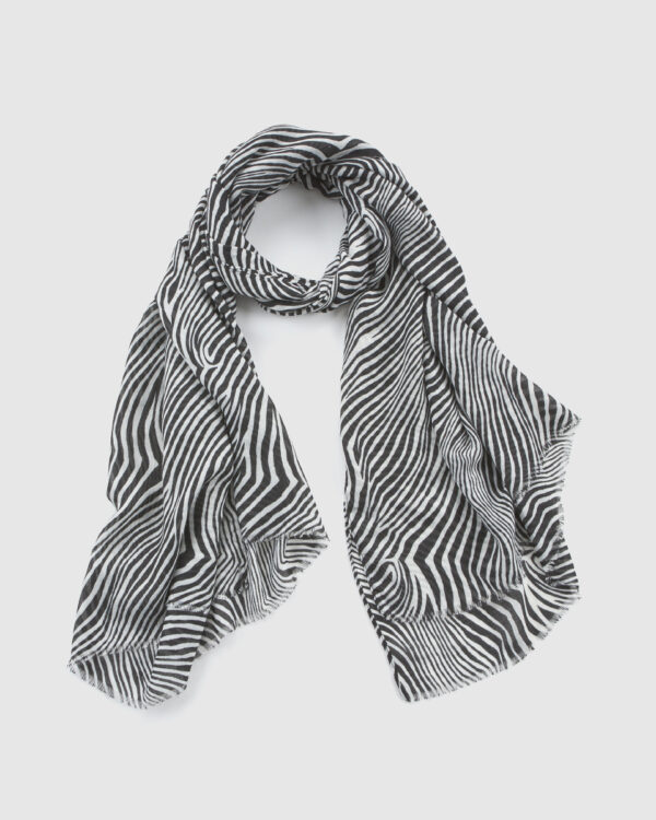 VERDE ΓΥΝΑΙΚΕΙΑ ΕΣΑΡΠΑ 03-0002529 ANIMAL PRINT ΜΑΥΡΟ Αξεσουάρ Μόδας 3