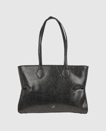 VERDE ΓΥΝΑΙΚΕΙΑ ΤΣΑΝΤΑ ΩΜΟΥ 16-0008239 ANIMAL PRINT ΜΑΥΡΟ Γυναικείες τσάντες