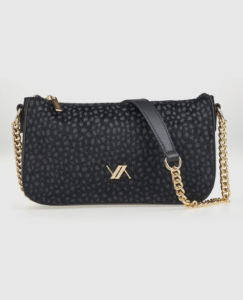 VERDE ΓΥΝΑΙΚΕΙΑ ΤΣΑΝΤΑ ΧΙΑΣΤΙ 16-0008264 ANIMAL PRINT ΜΑΥΡΟ Γυναικείες τσάντες