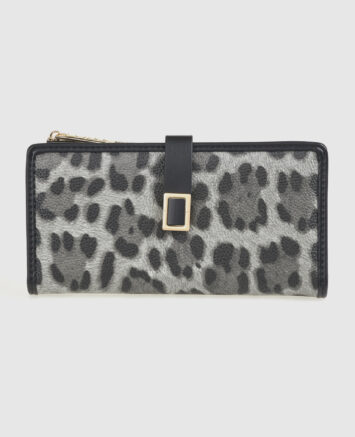 VERDE ΓΥΝΑΙΚΕΙΟ ΠΟΡΤΟΦΟΛΙ 18-0001559 ANIMAL PRINT ΜΑΥΡΟ Νέες Αφίξεις