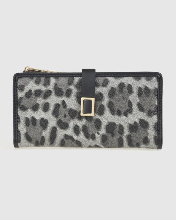 VERDE ΓΥΝΑΙΚΕΙΟ ΠΟΡΤΟΦΟΛΙ 18-0001559 ANIMAL PRINT ΜΑΥΡΟ Νέες Αφίξεις 3