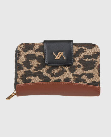 VERDE ΓΥΝΑΙΚΕΙΟ ΠΟΡΤΟΦΟΛΙ 18-0001572 ANIMAL PRINT ΚΑΦΕ Νέες Αφίξεις