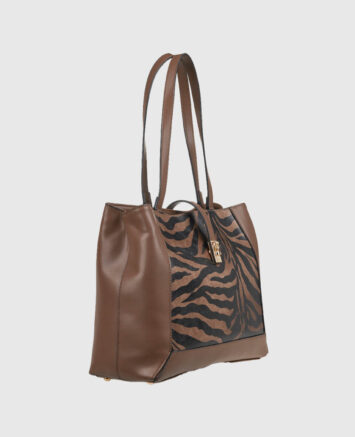 VERDE ΓΥΝΑΙΚΕΙΑ ΤΣΑΝΤΑ ΩΜΟΥ 16-0008324 ANIMAL PRINT ΚΑΦΕ