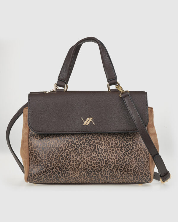 VERDE ΓΥΝΑΙΚΕΙΑ ΤΣΑΝΤΑ ΧΕΙΡΟΣ 16-0008175  ANIMAL PRINT ΚΑΦΕ Νέες Αφίξεις 29
